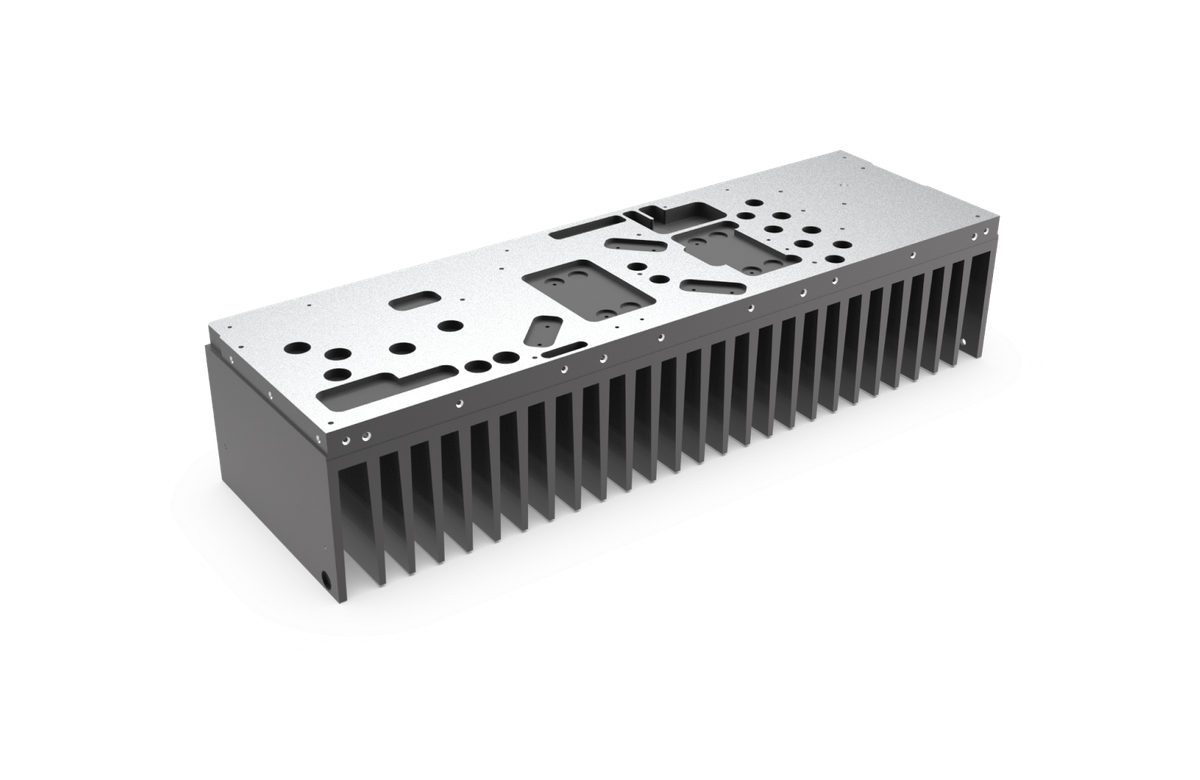COOLTEC Stranggepresster Kühlkörper Produktbeispiel 3-1 | Extrufin Stranggepresster Kühlkörper Produktbeispiel 3-1 | Extrufin
