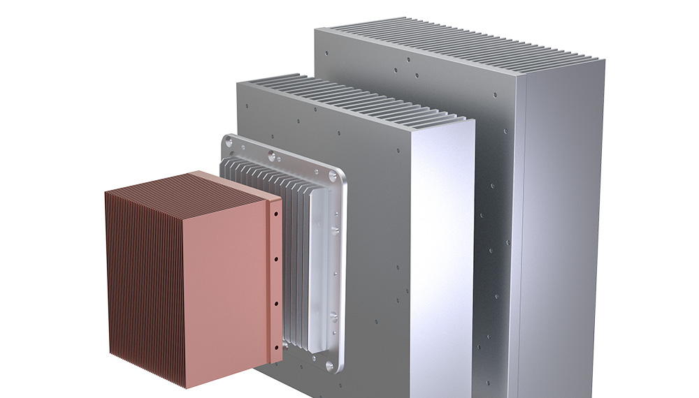 COOLTEC Gefügte Lamellenkühlkörper Produktbeispiele Übersicht | Bondfin Gefügte Lamellenkühlkörper Produktbeispiele Übersicht | Bondfin