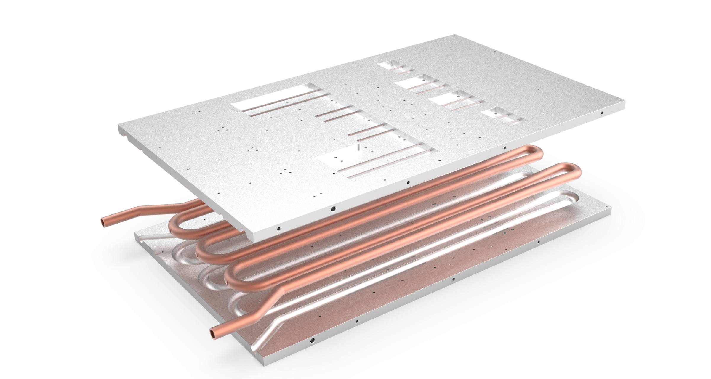 COOLTEC Innenliegend eingepresste Rohre Produktbeispiel Explosion 2 | Interpress Innenliegend eingepresste Rohre Produktbeispiel Explosion 2 | Interpress