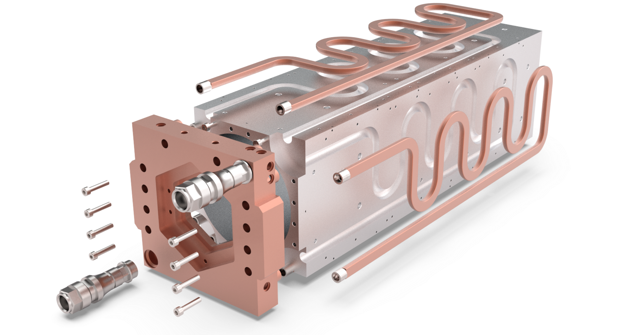 COOLTEC Mehrseitige Bauteilkühlung Produktbeispiel Explosion 2 | Multipress Mehrseitige Bauteilkühlung Produktbeispiel Explosion 2 | Multipress